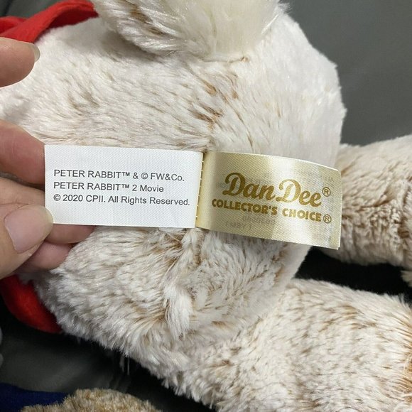 Peter Rabbit 2 & Flopsy Dan Dee Collectors 21” Plush Blue Jacket Bunny 2020 Set - Picture 8 of 12